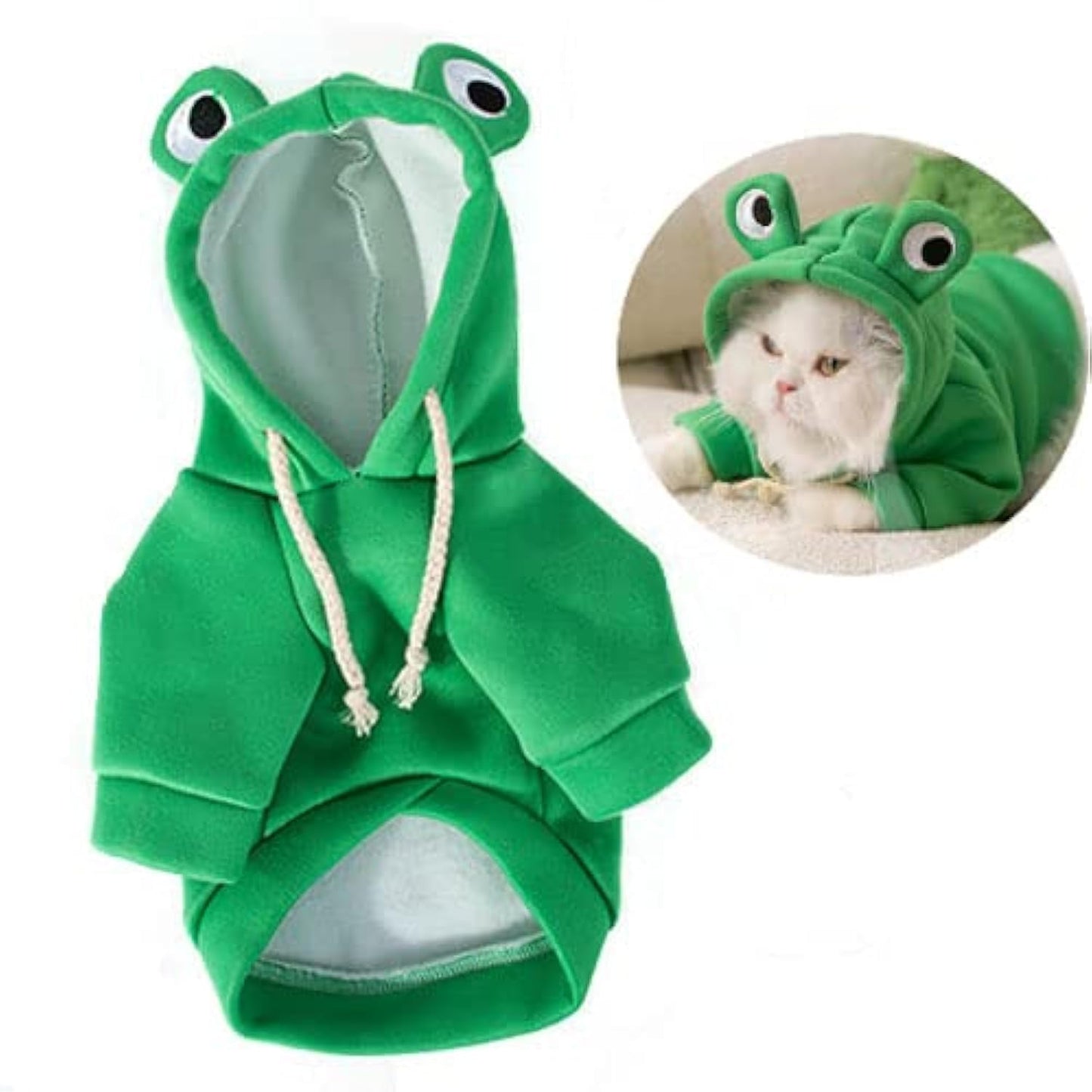 Sudadera Divertida con Capucha para Mascotas, suéter Feo de Navidad para Clima frío, Abrigo cálido para Cachorros, Perros pequeños, Disfraz de Fiesta de Halloween (Yellow Bee, Large)