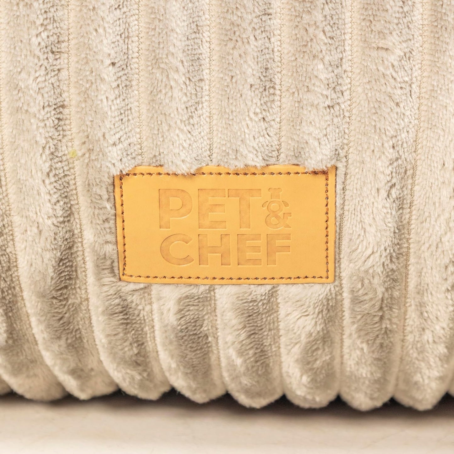 PET&CHEF Cama con Memory Foam para Perros, diseño antiestrés, Cama Lavable con Funda extraíble, Moderna, Felpa ultrasuave, Soporte ortopédico Memory Foam, Base Impermeable (Plata, Small)