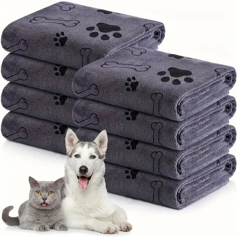 🧻 Toalla de Microfibra de Secado Rápido para Mascotas