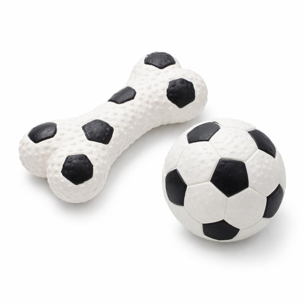 Set Hueso y Pelota Chirriante - Balón de fútbol