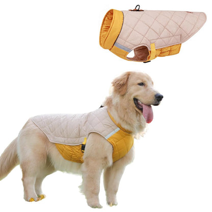 Chaleco para Perro, Ropa de Invierno para Mascotas,Chaqueta Térmica Impermeable y Resistente al Viento con Banda Reflectante, Protección contra El Viento de Moda Abrigos para Perros (2XL)