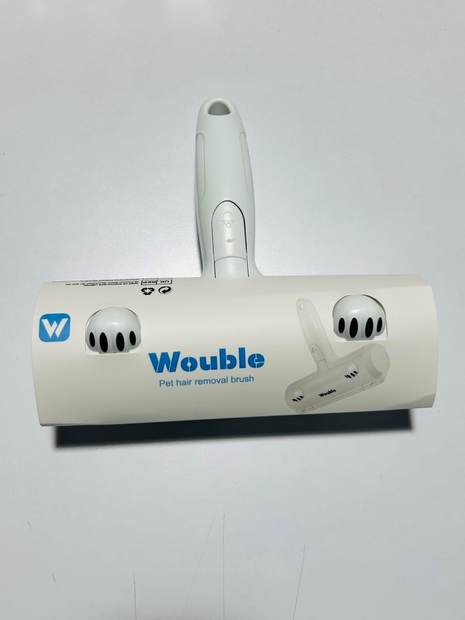 Wouble Quitapelos y Rodillos para Mascotas, Reutilizable Rodillo de Cepillo de Limpieza para Gatos y Perros, Recogedor de Pelo para Mascotas para Sofá, Ropa de Cama, Alfombras - Púrpura