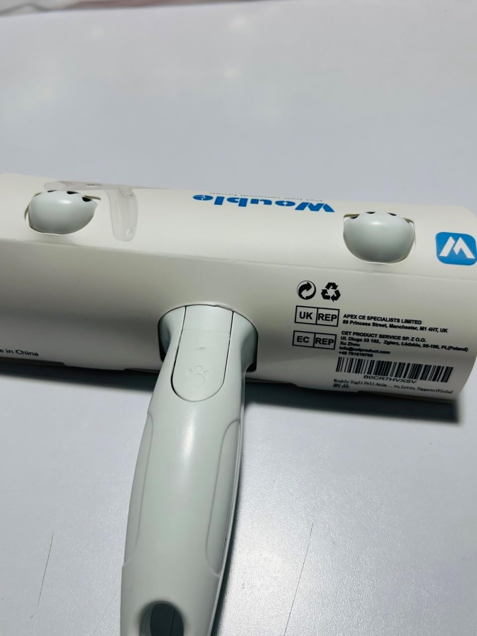 Wouble Quitapelos y Rodillos para Mascotas, Reutilizable Rodillo de Cepillo de Limpieza para Gatos y Perros, Recogedor de Pelo para Mascotas para Sofá, Ropa de Cama, Alfombras - Púrpura