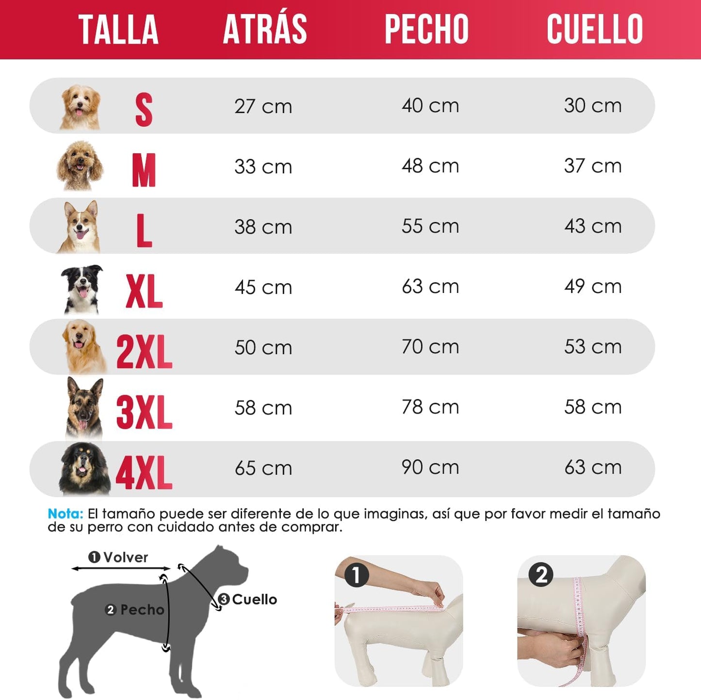 SlowTon Sudadera para Perros, Sudaderas con Capucha Y Bolsillo para Perro Grandes Medianos Pequeño, Chaque Ropa de Invierno para Mascotas, Abrigo para Perros, Cálido Suéter para Perro (Rojo Negro, XL)