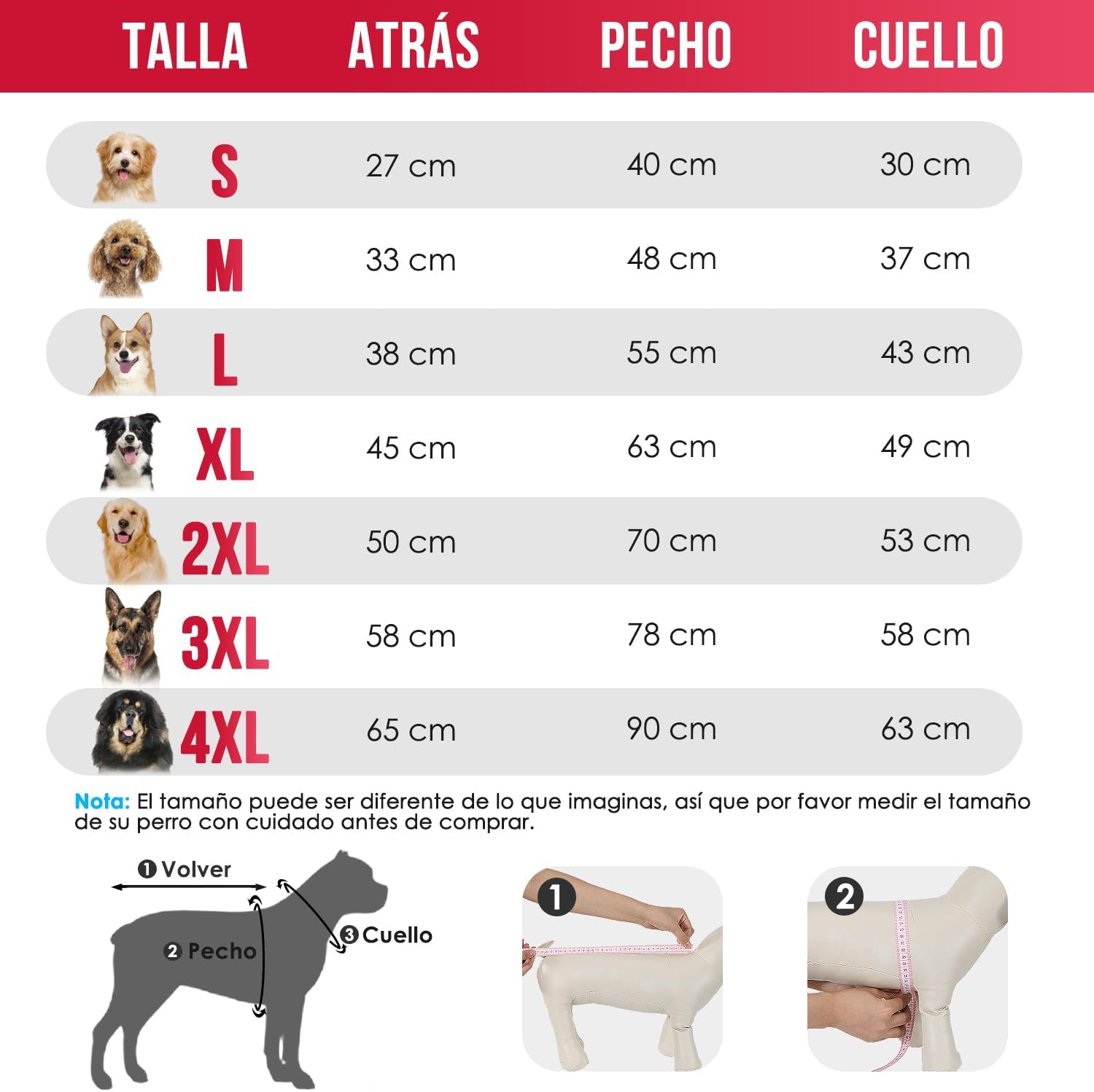 SlowTon Sudadera para Perros, Sudaderas con Capucha Y Bolsillo para Perro Grandes Medianos Pequeño, Chaque Ropa de Invierno para Mascotas, Abrigo para Perros, Cálido Suéter para Perro (Rojo Negro, XL)