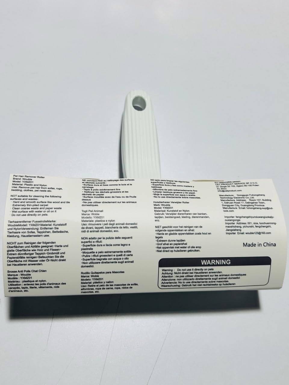 Wouble Quitapelos y Rodillos para Mascotas, Reutilizable Rodillo de Cepillo de Limpieza para Gatos y Perros, Recogedor de Pelo para Mascotas para Sofá, Ropa de Cama, Alfombras - Púrpura