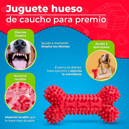 Fancy Pets Juguete en Forma de Hueso de Caucho para Perro, Varios Colores