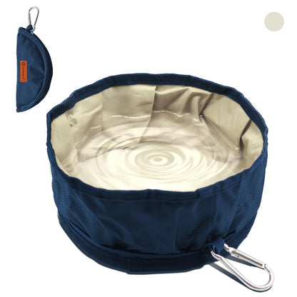 LumoLeaf Tazón plegable para perro, 1 paquete de cuencos plegables grandes y ligeros, para agua y alimentos para mascotas, perros, gatos con cremallera (8 tazas)