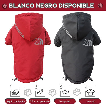Abrigo para Perro, Abrigo para Perros para Clima Frío, Abrigos de Invierno Impermeable para Mascotas, Engrosar para Mantenerse Caliente Suéter para Perro con Sombrero
