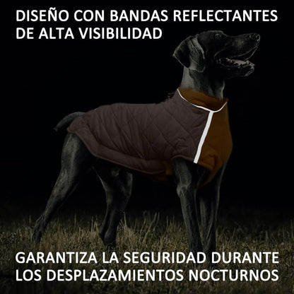 Chaleco para Perro, Ropa de Invierno para Mascotas,Chaqueta Térmica Impermeable y Resistente al Viento con Banda Reflectante, Protección contra El Viento de Moda Abrigos para Perros (2XL)