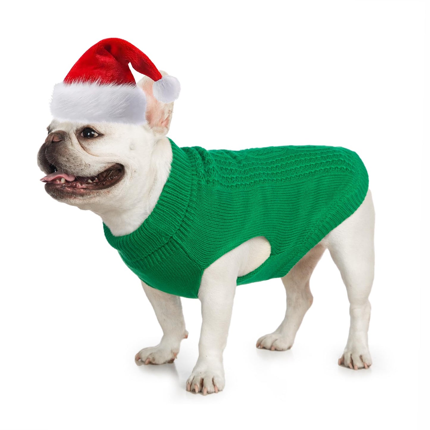 Suéter de cuello alto de punto, sin mangas, ropa de gato, ropa cálida de invierno, para gatos o perros pequeños en temporada fría (M, gris)