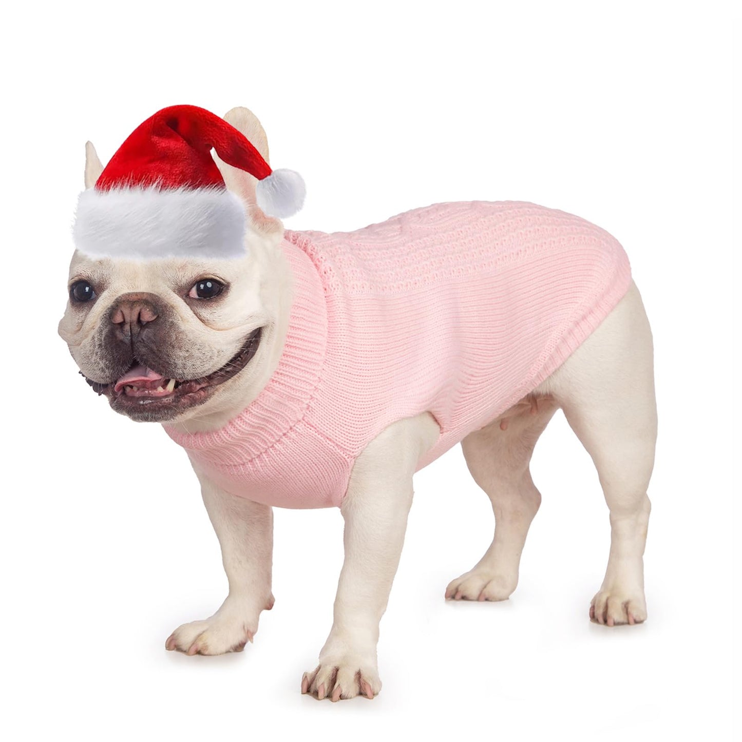 Suéter de cuello alto de punto, sin mangas, ropa de gato, ropa cálida de invierno, para gatos o perros pequeños en temporada fría (M, gris)