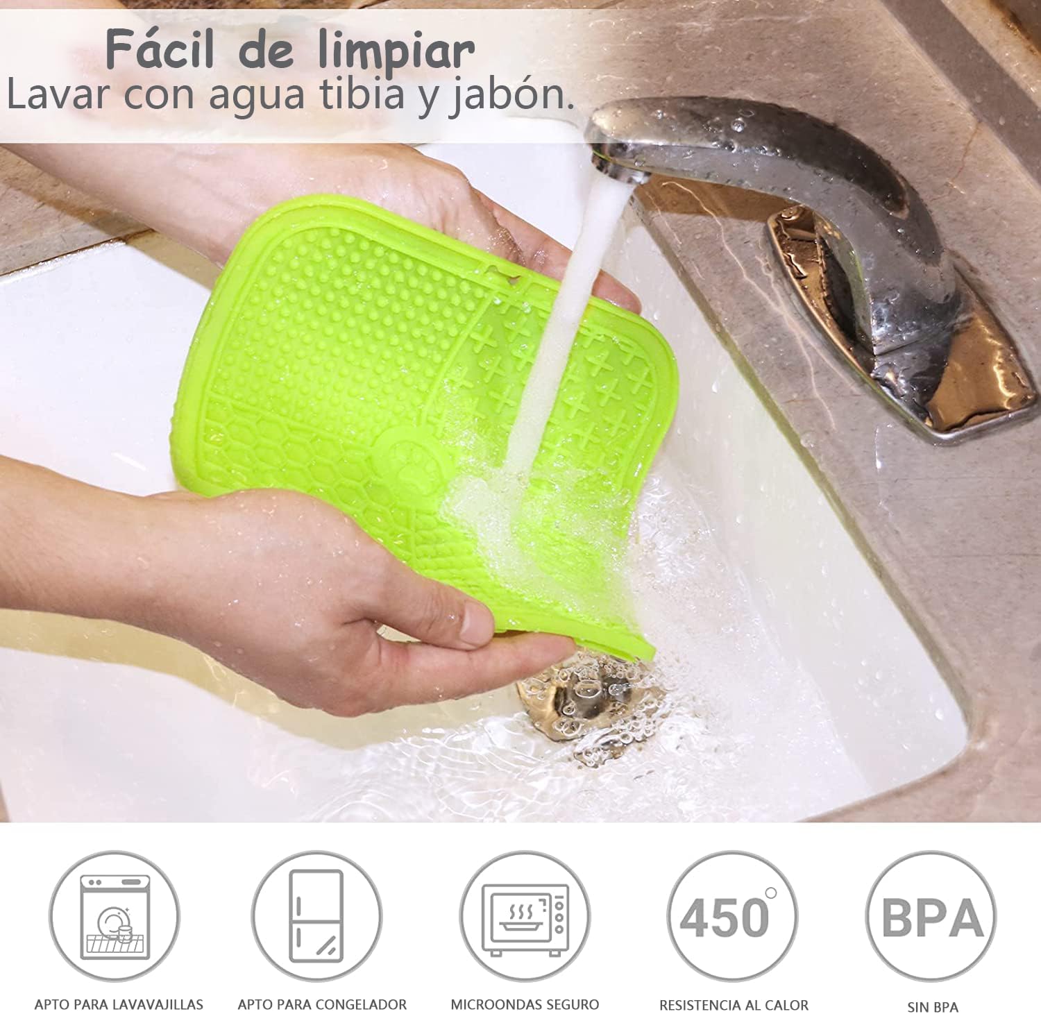 COOLKITALENT Alfombrilla para Lamer Perros con Ventosa, 2 Piezas Lick Mat para Perros y Gatos sin BPA, Super Ventosas para Bañarse, Arreglarse, Entrenar y Cuidado de Las Garras