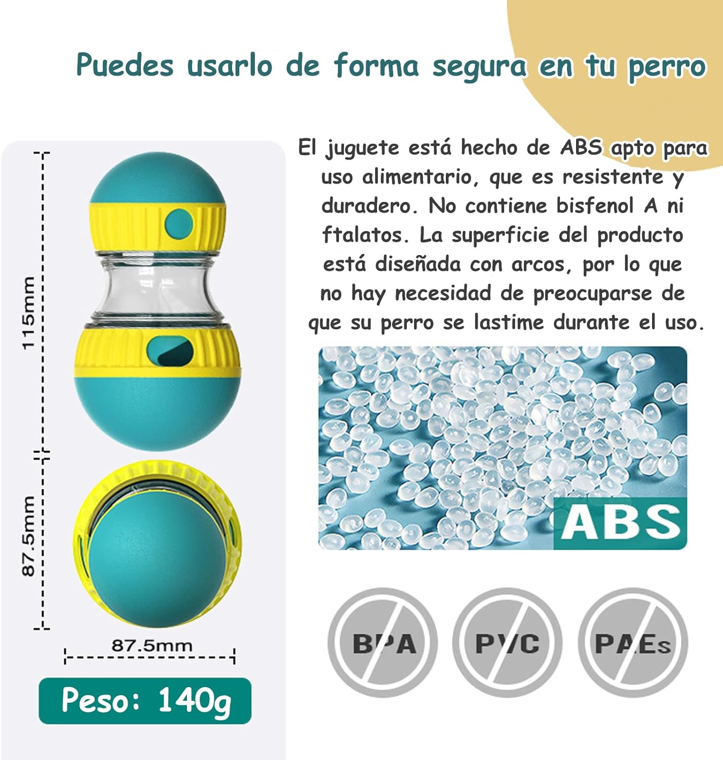 NXQAPUO 2 Juguetes interactivos para Perro, Juguetes antiestres para Perros, alimentación Lenta, adecuados para Perros, Gatos, Juguetes interactivos.