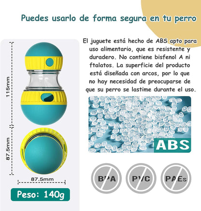 NXQAPUO 2 Juguetes interactivos para Perro, Juguetes antiestres para Perros, alimentación Lenta, adecuados para Perros, Gatos, Juguetes interactivos.