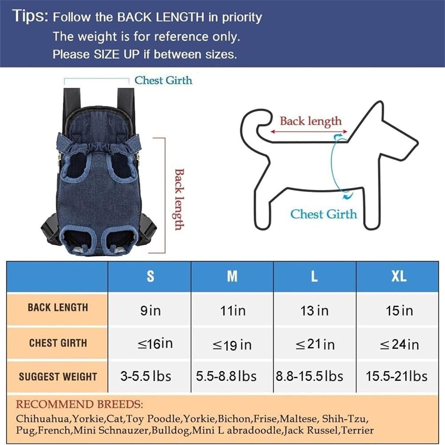 Cat Carrier, cat backpack, Cat Carrier with Leg Holes, Cat Carrier Adjustable for Puppy Carrier for Small Cats 0-15 Lbs, Pet Cat Front Chest Carriers Backpacks, Legs Out, Easy-Fit (Large,Style E)