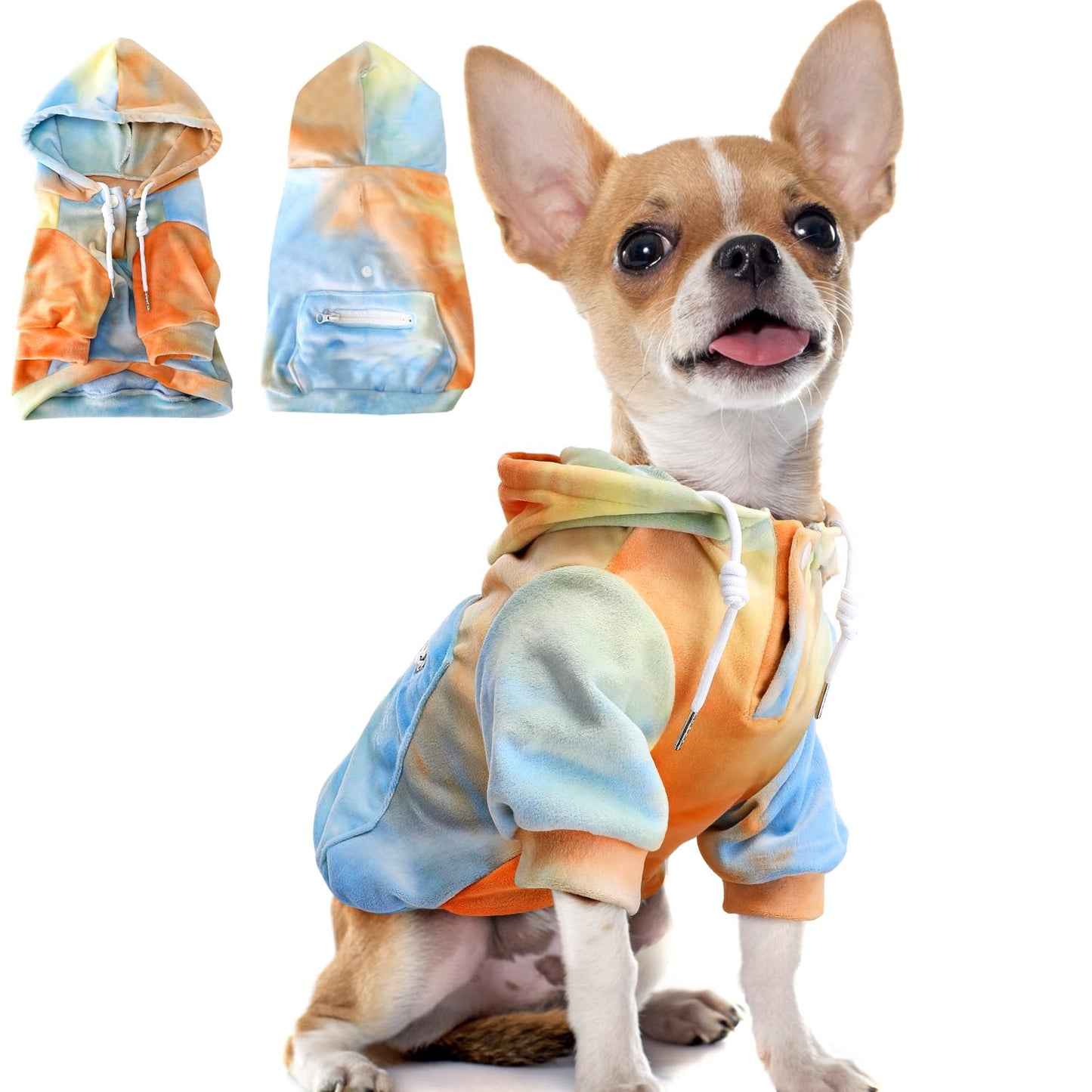 SlowTon Sudadera para Perros, Sudaderas con Capucha Y Bolsillo para Perro Grandes Medianos Pequeño, Chaque Ropa de Invierno para Mascotas, Abrigo para Perros, Cálido Suéter para Perro (Rojo Negro, XL)