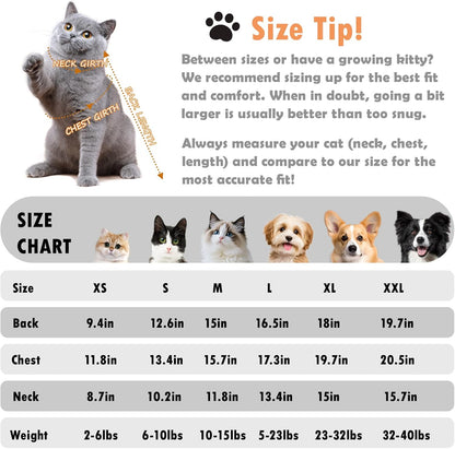 Suéter de cuello alto de punto, sin mangas, ropa de gato, ropa cálida de invierno, para gatos o perros pequeños en temporada fría (M, gris)