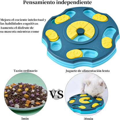 SHANDABULIU Juguetes de Rompecabezas para Perro, Juguetes Interactivos para Perro para Entrenamiento de Alimentación, Juegos para Perros de alimentación Lenta, Rompecabezas Snack Juguete para Perro