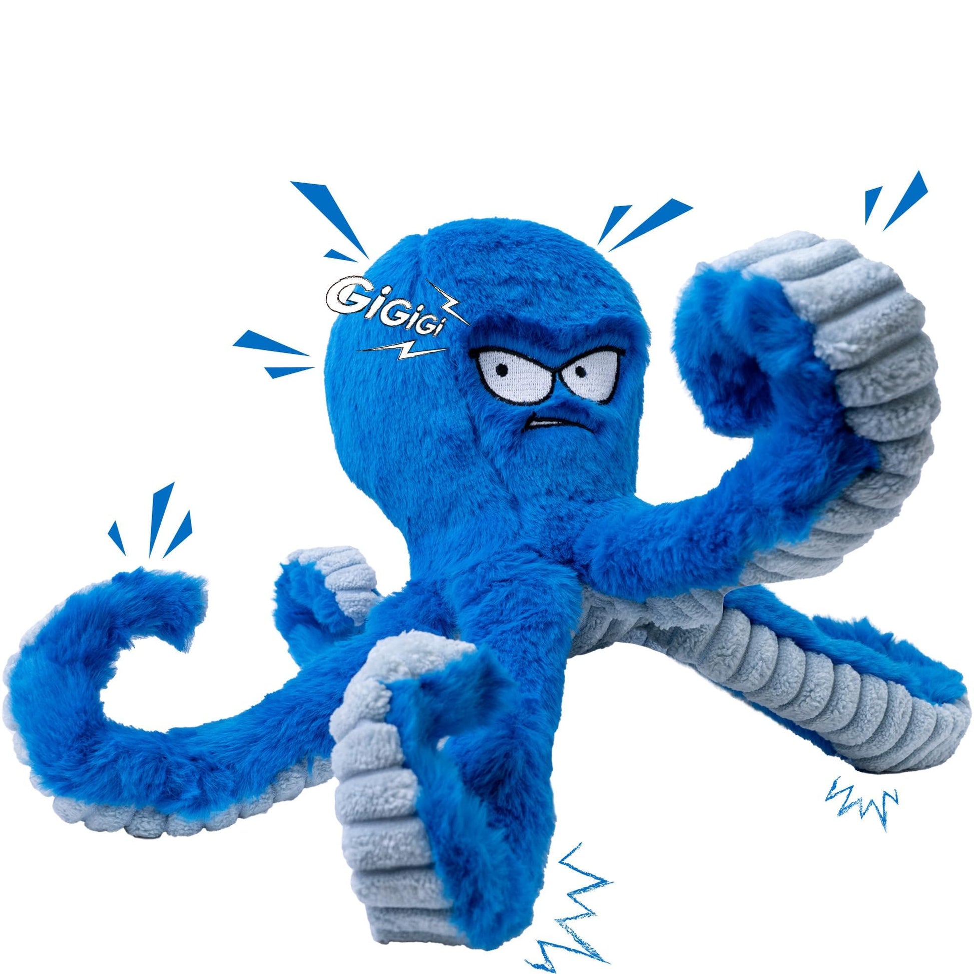 LEGEND SANDY Dog Toys Crinkle Blue Shark