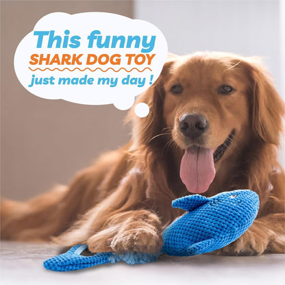 LEGEND SANDY Dog Toys Crinkle Blue Shark