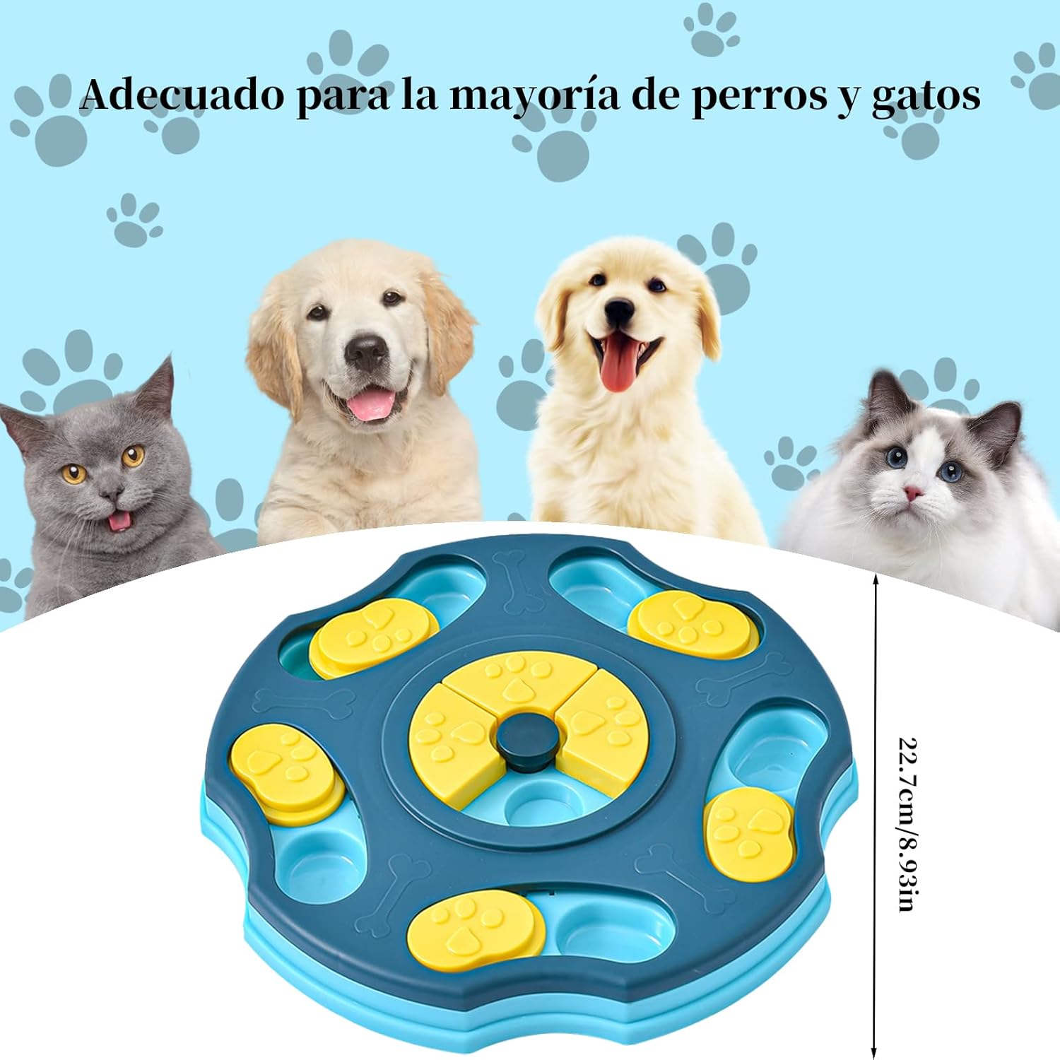SHANDABULIU Juguetes de Rompecabezas para Perro, Juguetes Interactivos para Perro para Entrenamiento de Alimentación, Juegos para Perros de alimentación Lenta, Rompecabezas Snack Juguete para Perro
