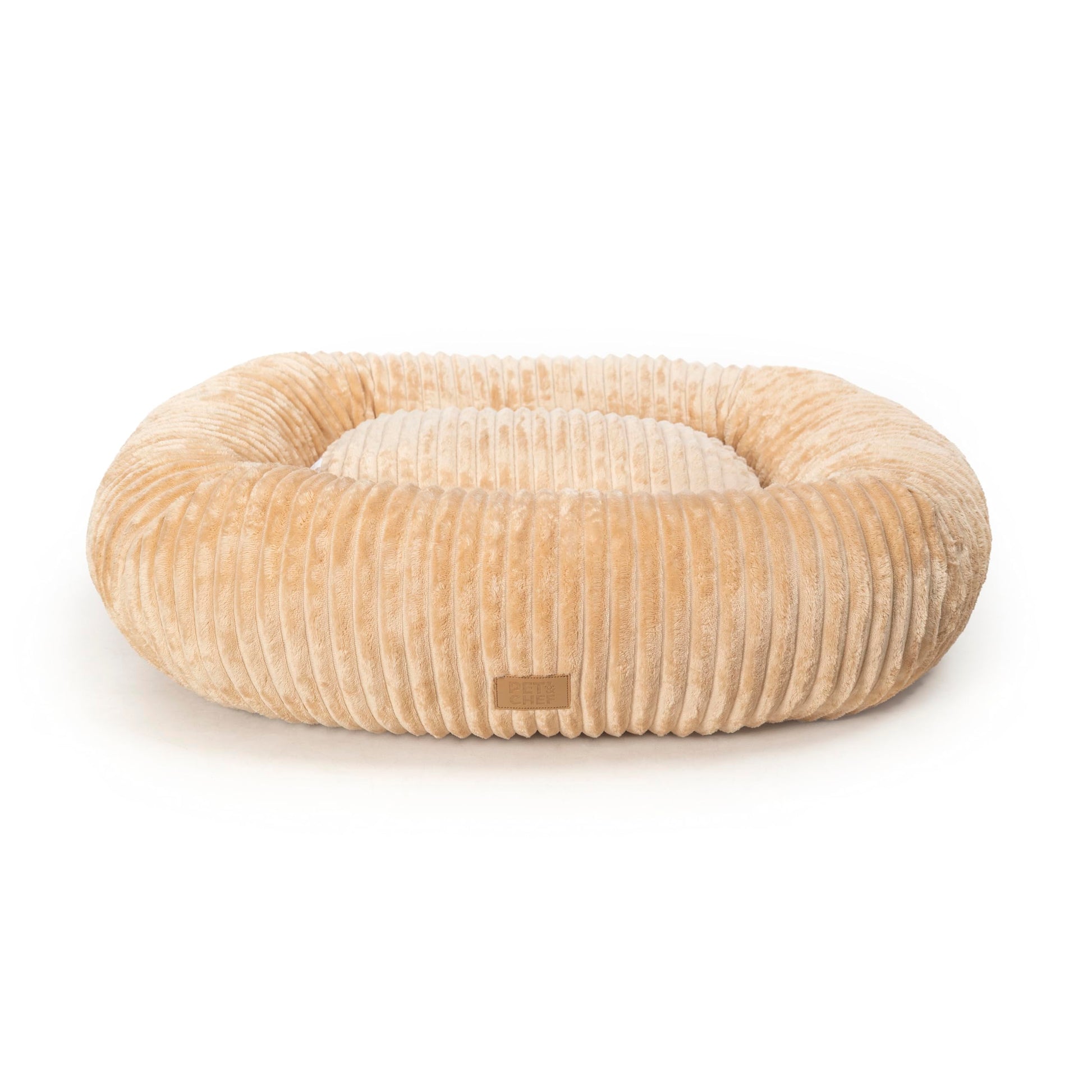 PET&CHEF Cama con Memory Foam para Perros, diseño antiestrés, Cama Lavable con Funda extraíble, Moderna, Felpa ultrasuave, Soporte ortopédico Memory Foam, Base Impermeable (Plata, Small)