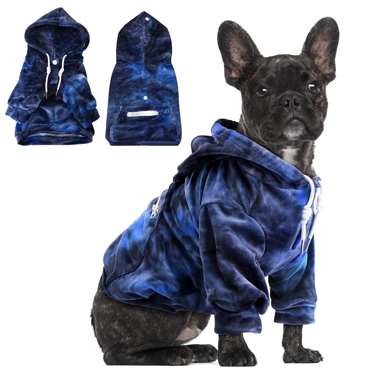 SlowTon Sudadera para Perros, Sudaderas con Capucha Y Bolsillo para Perro Grandes Medianos Pequeño, Chaque Ropa de Invierno para Mascotas, Abrigo para Perros, Cálido Suéter para Perro (Rojo Negro, XL)