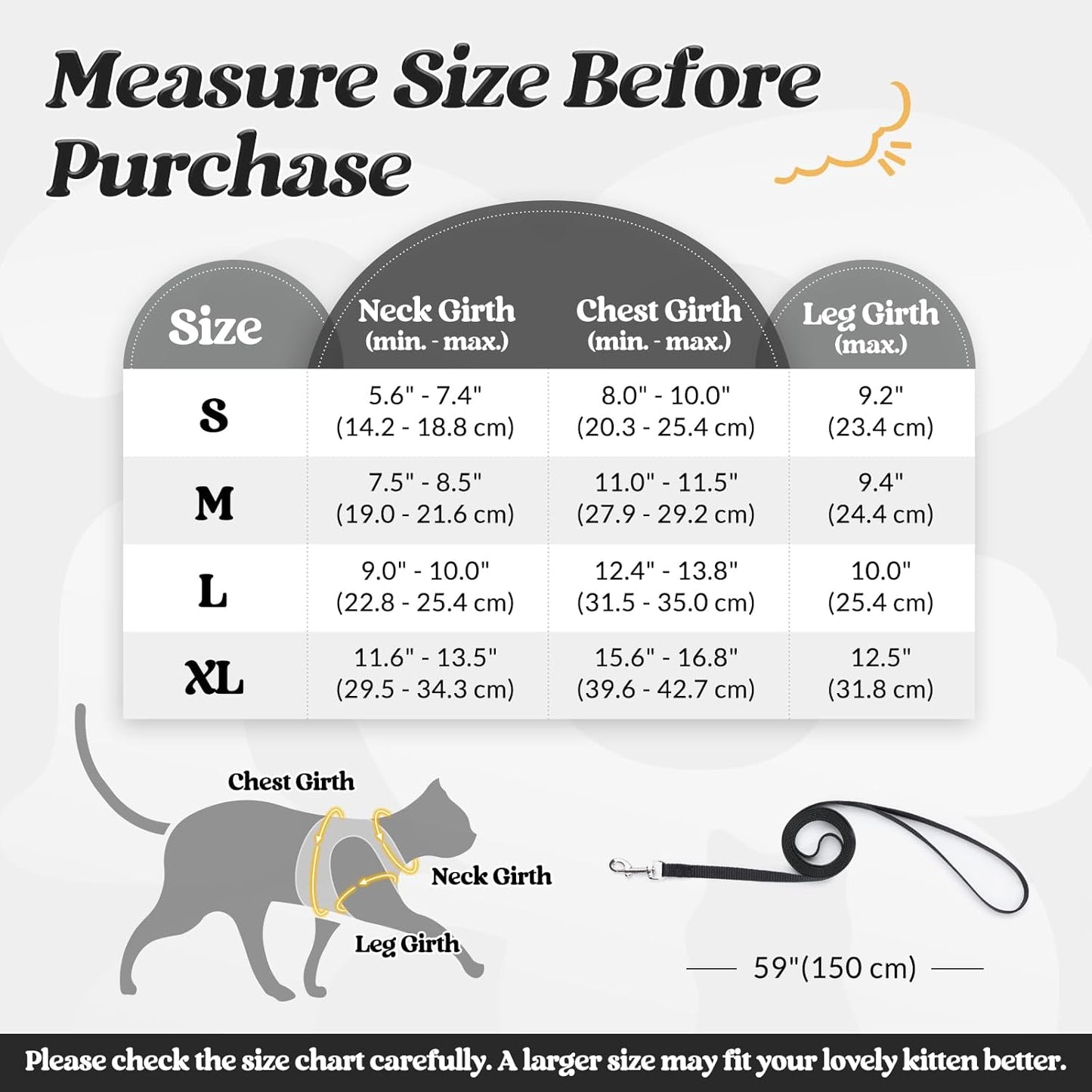 rabbitgoo Juego de arnés y correa para gatos para caminar a prueba de escape, chaleco suave ajustable para gatitos con tira reflectante para gatos extra pequeños y pequeños, arnés cómodo para el aire libre a prueba de choke
