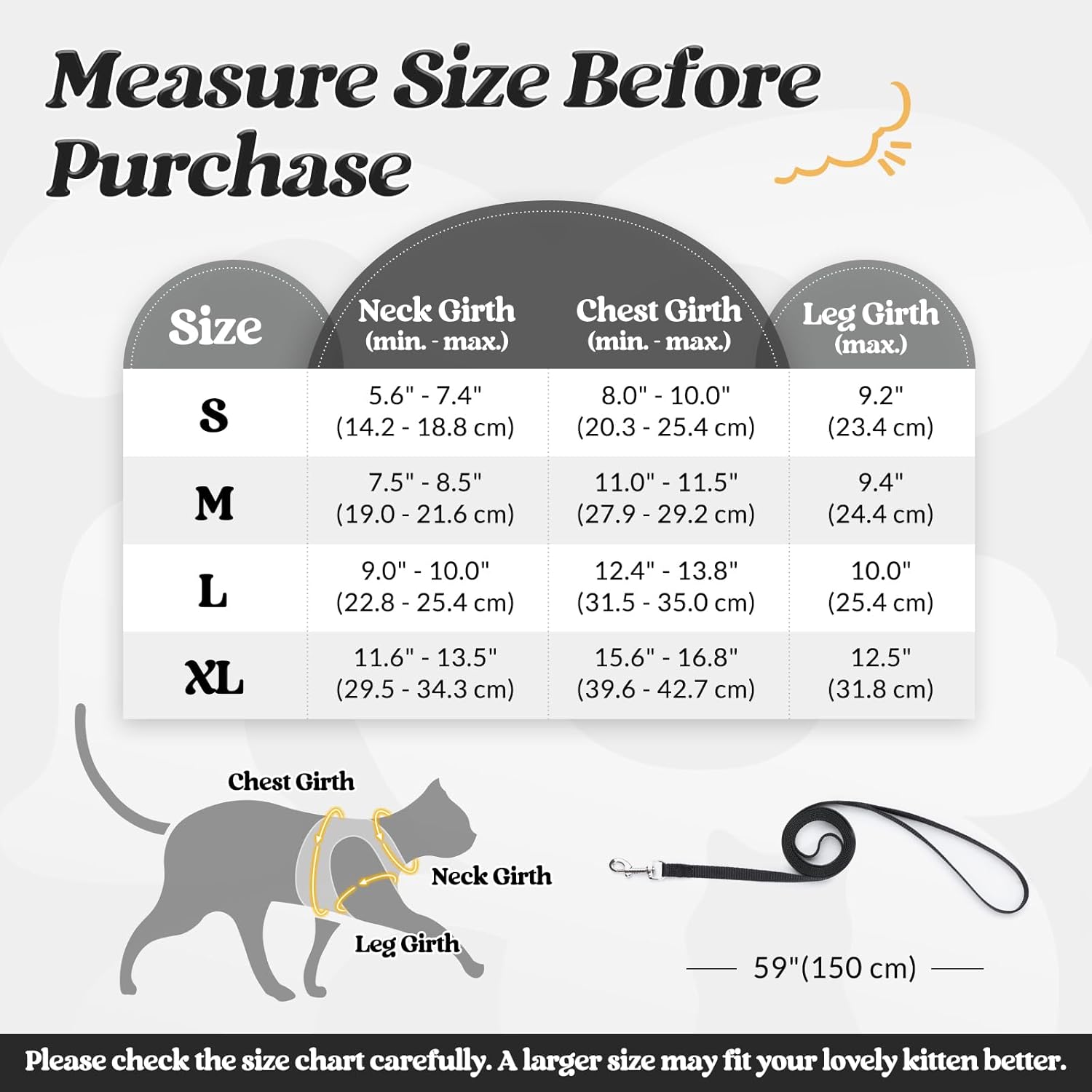 rabbitgoo Juego de arnés y correa para gatos para caminar a prueba de escape, chaleco suave ajustable para gatitos con tira reflectante para gatos extra pequeños y pequeños, arnés cómodo para el aire libre a prueba de choke
