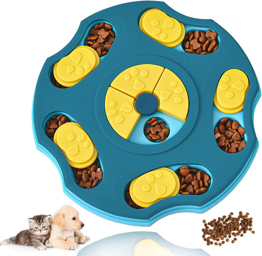 SHANDABULIU Juguetes de Rompecabezas para Perro, Juguetes Interactivos para Perro para Entrenamiento de Alimentación, Juegos para Perros de alimentación Lenta, Rompecabezas Snack Juguete para Perro