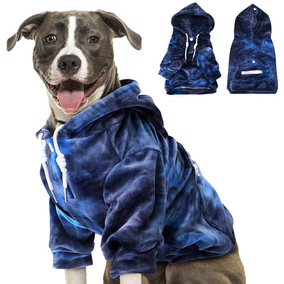 SlowTon Sudadera para Perros, Sudaderas con Capucha Y Bolsillo para Perro Grandes Medianos Pequeño, Chaque Ropa de Invierno para Mascotas, Abrigo para Perros, Cálido Suéter para Perro (Rojo Negro, XL)