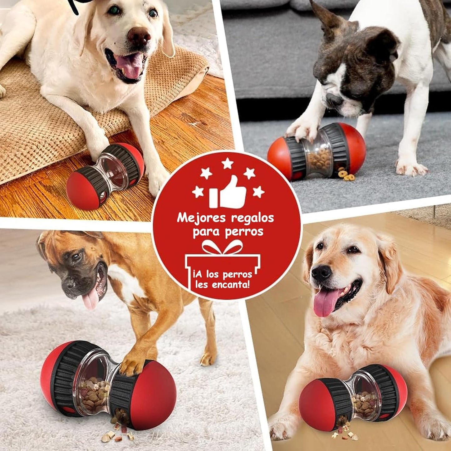 NXQAPUO 2 Juguetes interactivos para Perro, Juguetes antiestres para Perros, alimentación Lenta, adecuados para Perros, Gatos, Juguetes interactivos.