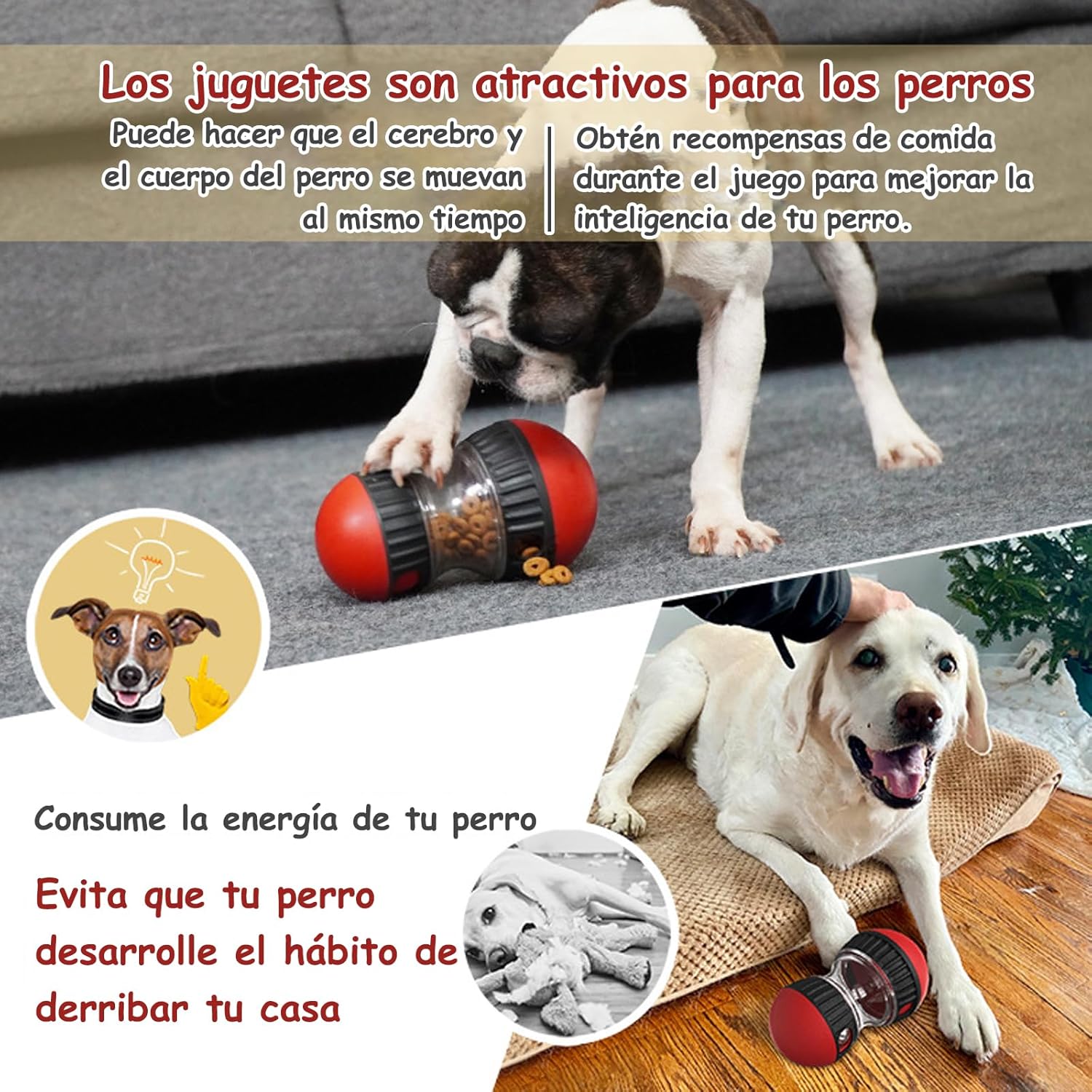 NXQAPUO 2 Juguetes interactivos para Perro, Juguetes antiestres para Perros, alimentación Lenta, adecuados para Perros, Gatos, Juguetes interactivos.