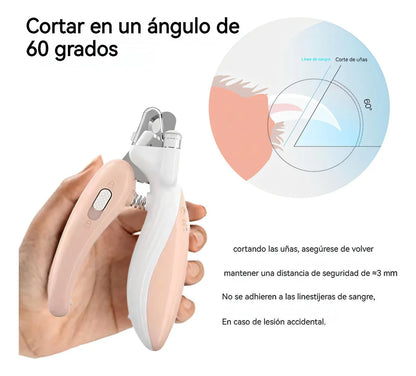 Cortador De Uñas Para Mascotas Con luz LED