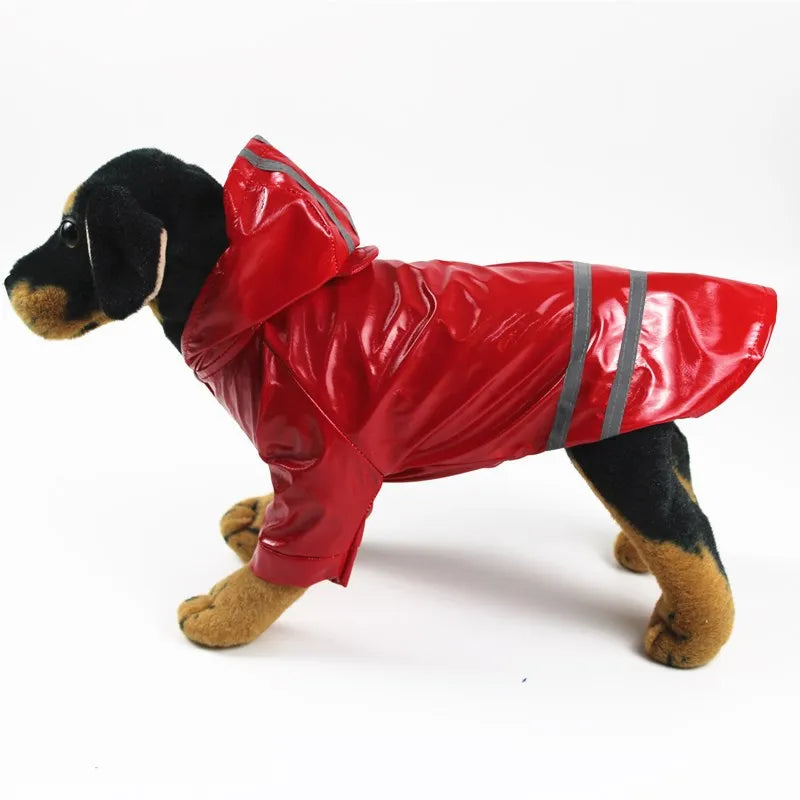 ☔ Impermeable con Capucha Reflejante para Perros