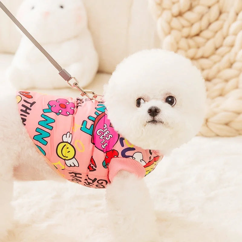 🧥 Chamarra Acolchada Estampada para Perros