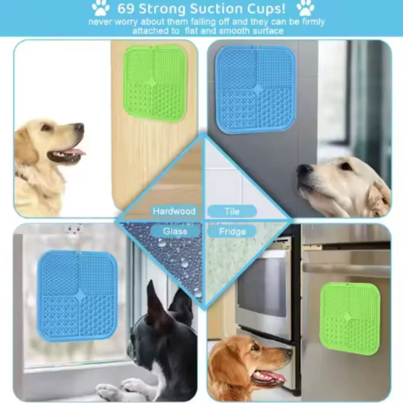 🍯 Tapete Lamedor de Silicona para Mascotas