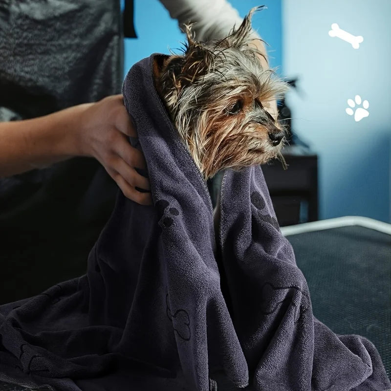 🧻 Toalla de Microfibra de Secado Rápido para Mascotas