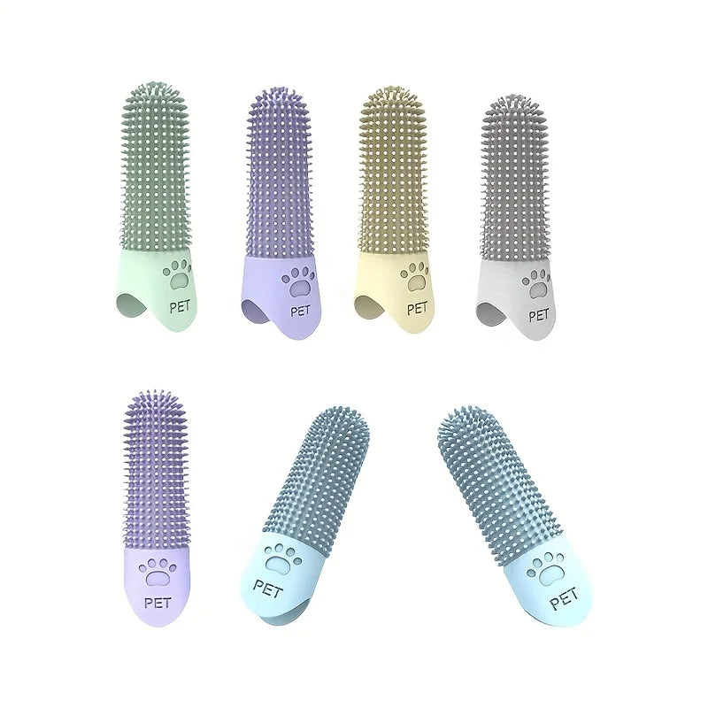 🪥 Cepillo de Dientes de Dedo de Silicona para Mascotas