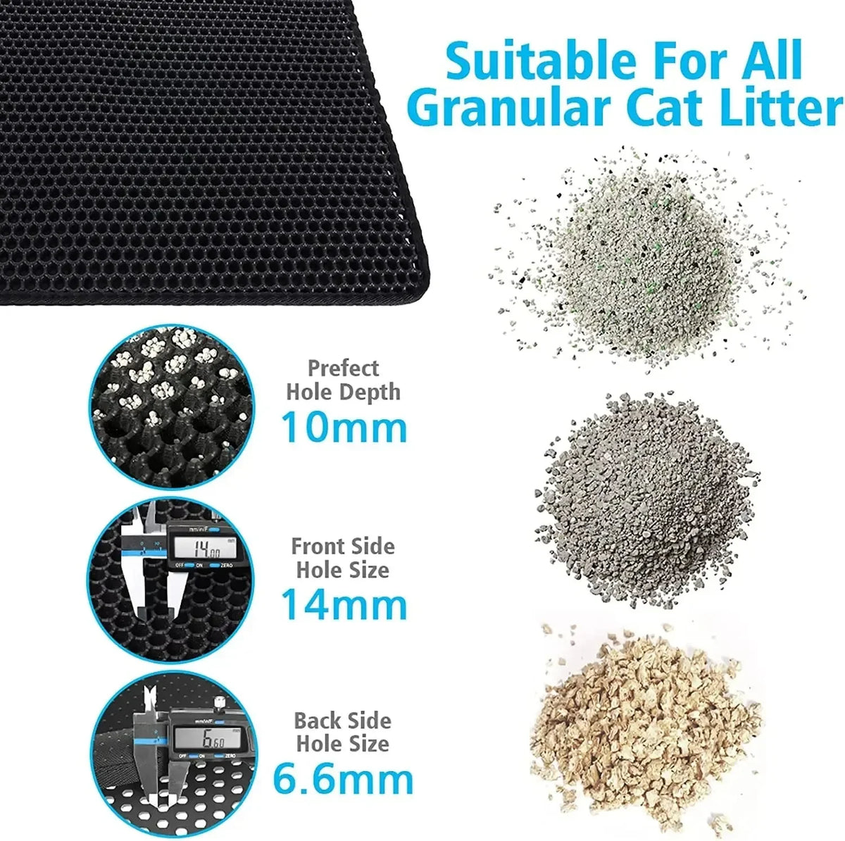 🐾 Tapete Atrapa Arena Impermeable para Gatos