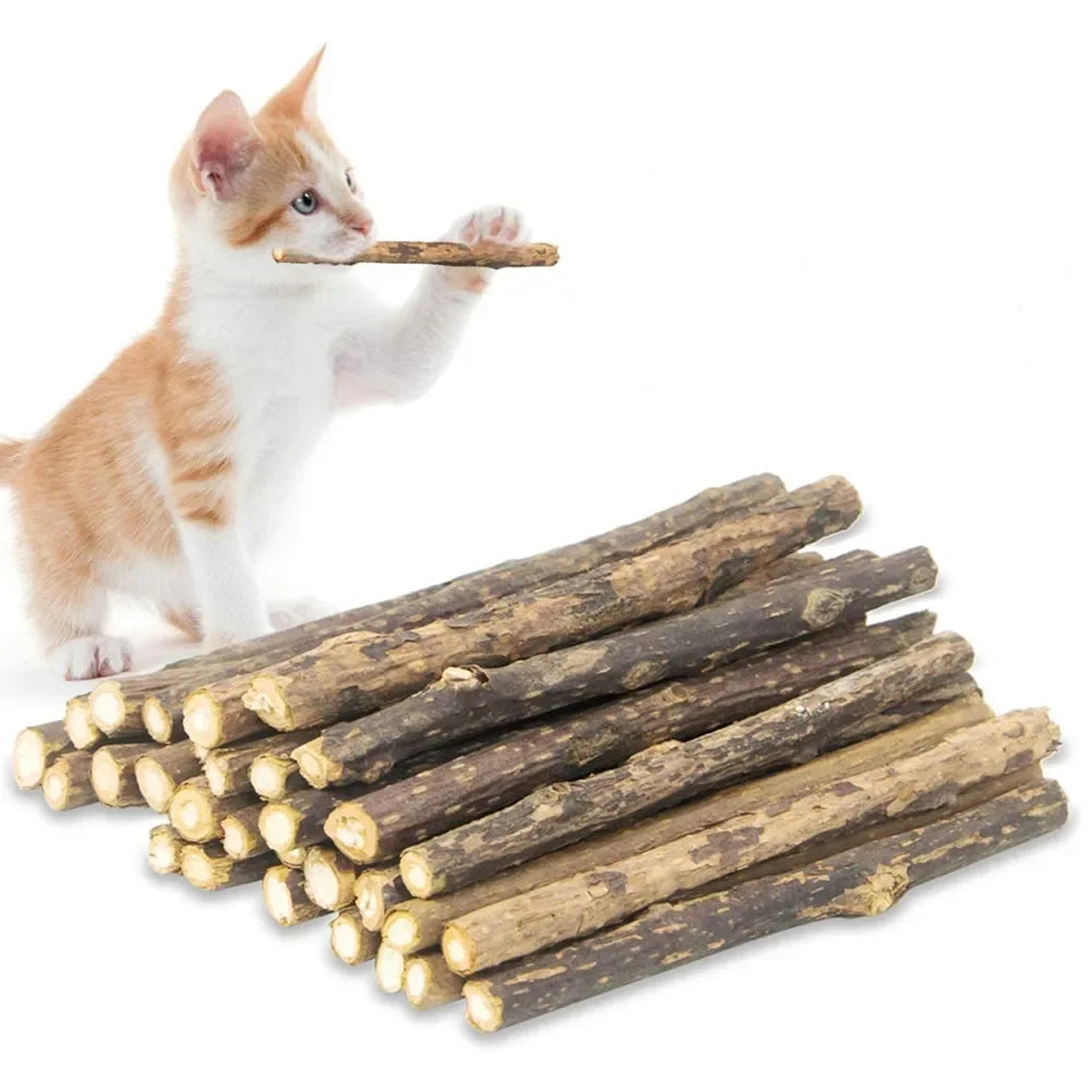 🌿 Palitos de Matatabi Masticables para Gatos (15 pzs)