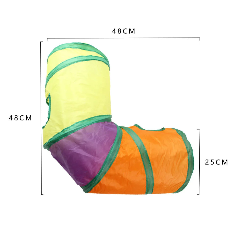 🌀 Túnel Plegable en S para Gatos