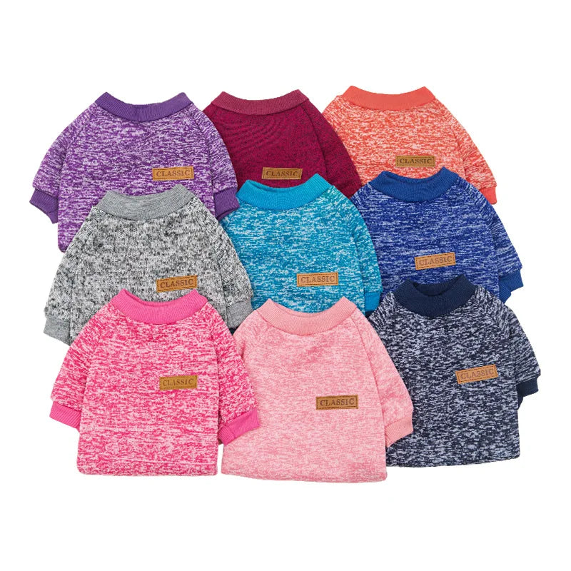 🧶 Suéter Tejido Cuello Redondo para Perros y Gatos