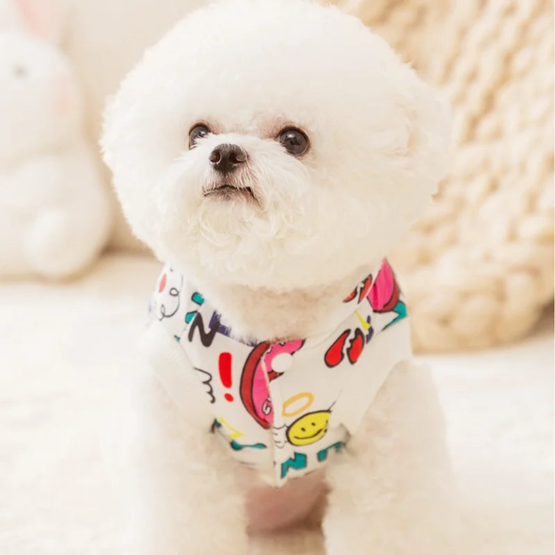 🧥 Chamarra Acolchada Estampada para Perros