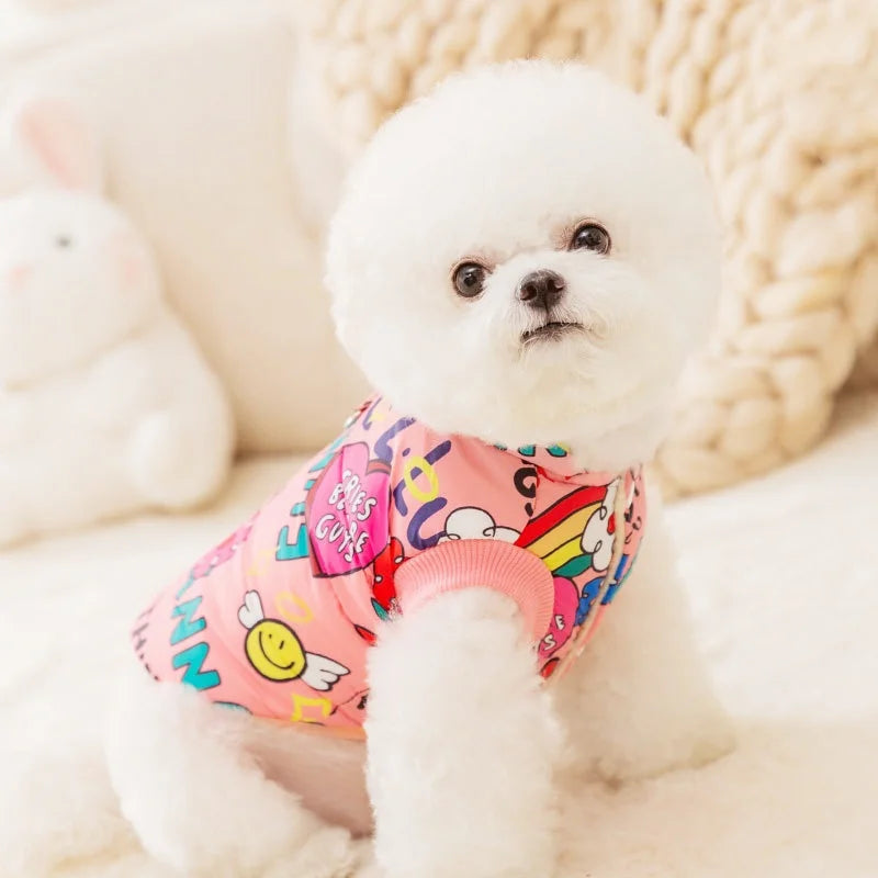 🧥 Chamarra Acolchada Estampada para Perros