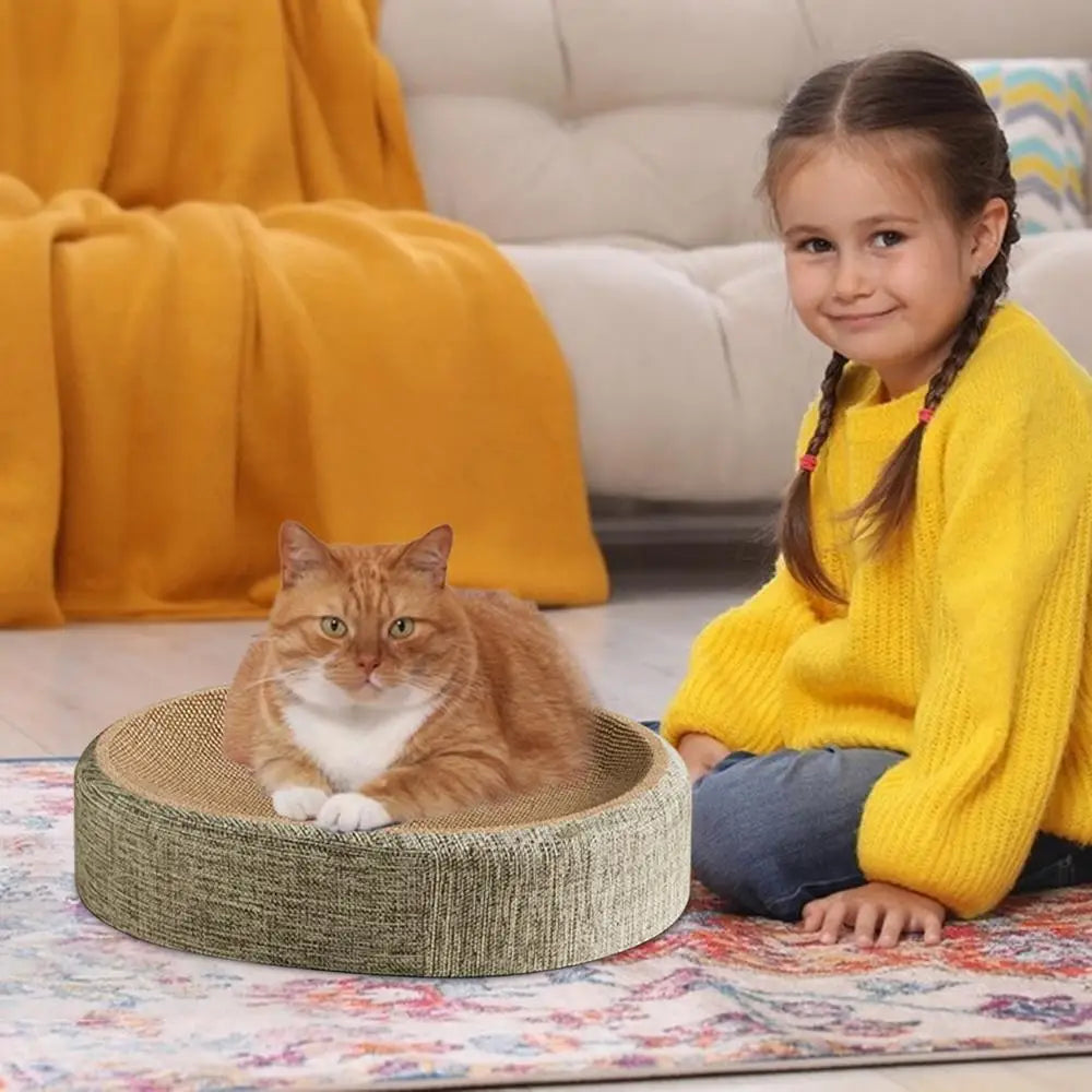 🐈 Rascador Ovalado 2 en 1 de Sisal para Gatos