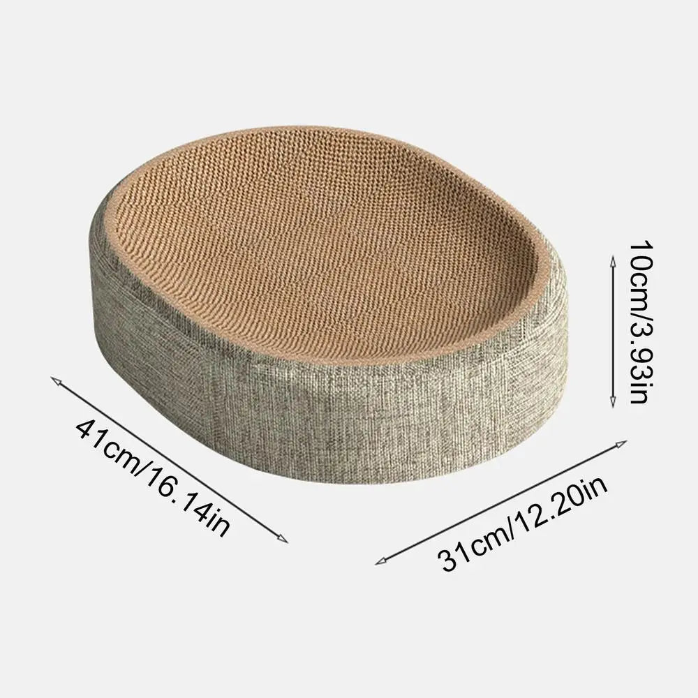🐈 Rascador Ovalado 2 en 1 de Sisal para Gatos