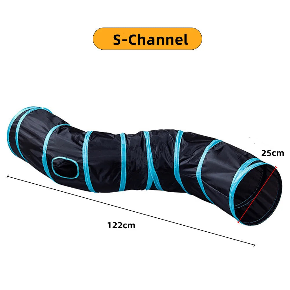 🌀 Túnel Plegable en S para Gatos