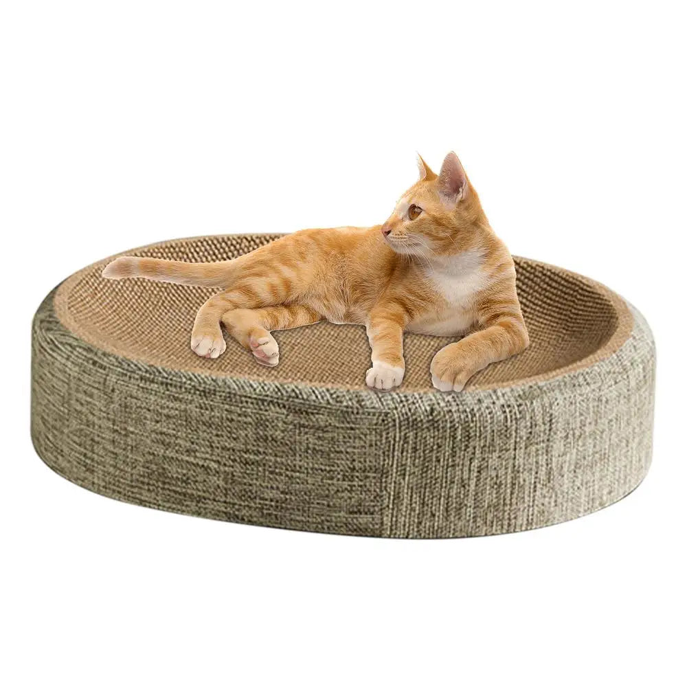 🐈 Rascador Ovalado 2 en 1 de Sisal para Gatos